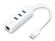 TP-Link UE330 Adattatore USB di Rete 2 in 1, Hub a 3 Porte USB 3.0, Adattatore Gigabit Eth...