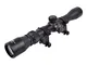 JS-TACTICAL Ottica Fucile Softair Lente 32MM Zoom da 3X A 9X Nera con Anelli Weaver Inclus...