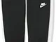 Nike G NSW Heritage Pant, Pantaloni Sportivi Bambina, Black/White/Wolf Grey/White, L