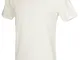 Ragno Uomo Maglia Girocollo Mezze Maniche LANA/COTONE Colore Bianco Lana Mis.XXXL/8^