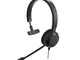 Jabra Evolve 20 Mono Headset – Microsoft Certified Headphones for VoIP Softphone with Pass...