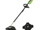 Greenworks GD40BC Decespugliatore a Batteria 40V con Motore Brushless, Imbracatura, Altezz...