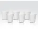 Bialetti Y0TZ502 6 tazzine da espresso, porcellana, bianco, 6 pezzi (confezione da 1),