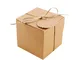 Anyasen 50 Pezzi scatole bomboniere scatole bomboniere scatoline Cartone (7x7x7cm)