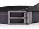 Calvin Klein 35mm Adj/Rev Bombed Belt Cintura, Multicolore (Navy/Black 0g0), 9 (Taglia Pro...