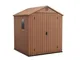 Keter Casetta da giardino Darwin 6x6, Finitura Effetto legno, 3,3 m², 190x183x221H cm