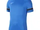 Nike Dri-FIT Academy 21 CW6103 Maglia Manica Corta, Bambino, Blu reale/Bianco/Ossidiana/Bi...