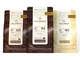 Callebaut, latte, fondente e scaglie di cioccolato bianco (3 x 1 kg Bundle)