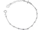 Linea Italia Gioielli - Bracciale Rosario per Donna in Argento 925 con Croce e Medaglietta...