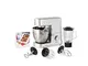 Moulinex QA810D Masterchef Grande Planetaria, 1500 W, 6.7 Litri, 80 Decibel, Robot da Cuci...