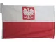 AZ FLAG Bandiera Polonia con Aquila 150x90cm - Bandiera Polacca con Stemma 90 x 150 cm Spe...
