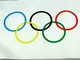 HoitoDeals - Anello con bandiera olimpica con occhielli, 1,5 x 0,9 m
