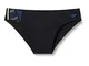 Speedo Uomo 7cm Tech Panel III Costume a slip, Nero/Chroma Blu/Spritz, XXS