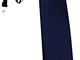TigerTie - cravatta bambini - blu scuro Uni - cravatta prebonded con elastico