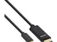 InLine 64113 3m USB C HDMI Nero cavo e adattatore video
