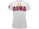 T Shirt Ufficiale Roma. Modello Scritta AS Roma Giallorossa. Stemma sulla Manica. Colore B...