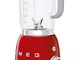 Smeg, Frullatore da Tavolo BLF01RDEU 1,5 L, 4 Livelli di Velocità, 3 Funzioni Smoothie, Pu...