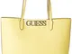 Guess Uptown Chic Barcelona Tote Borsa a Tracolla da Donna, Giallo, Taglia Unica