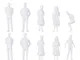 TOYANDONA 10Pcs Personaggi Modellismo Figure di Persone Dipinto Figure Umane in Miniatura...