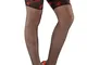 Calze autoreggenti Fiore Luxury, super fini, 20 denari, velate Black/Red 44