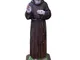 Eurofusioni Statua Padre pio da Pietrelcina Dipinta a Mano – H 15 cm