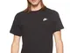 Nike Sportswear Club Men's Tshirt Uomo, Black/White, XL