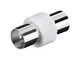 Goobay 11535 Adattatore coassiale: Spina coassiale > Spina coassiale - plastico