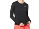 Nike Miler Top Long-Sleeve, T-Shirt A Manica Lunga Donna, Black/(Reflective Silv), XL