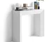 Mobili Fiver, Giuditta Consolle Fissa da Ingresso, Frassino Bianco, Nobilitato, 90x30x75 c...