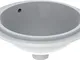 Geberit VariForm Lavabo sottopiano Rotondo, 330 mm, Senza Foro per Rubinetto, con sfiorato...