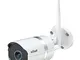 ieGeek Telecamera di Sorveglianza 1080P Telecamera WiFi Esterno con Antenna WiFi 5dBi, IP6...