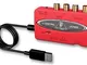 Behringer U-Control UCA222 Interfaccia portatile USB con uscita ottica, Rosso