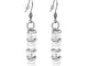 Particolarmoda orecchini donna pendenti leggeri in perle di majorca alluminio cristalli ar...