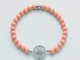 Bracciale Miluna BR740-TPZ pasta di corallo rosa Albero della Vita in Argento 925