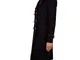 Pinko Cappotto Quadro 2 con Maxi Bottoni E Rifiniture in Lurex Nero - 46