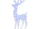 vidaXL Renna di Natale in Acrilico XXL 250 LED 180 cm Blu