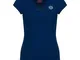 BIDI BADU Neck Tee, Bella 2.0 Tech-Maglietta con Scollo a V Donna, Blu Scuro, L