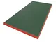 NiroSport Materassino di Caduta 200 x 100 x 8 cm verde/rosso tappetino da ginnastica tappe...