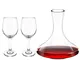 Almagic Red Wine Decanter con 2 bicchieri, confezione regalo da 3