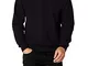 Fruit of the Loom Raglan Sweatshirt, Felpa Uomo, Nero (Black), Small