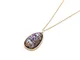 Z&HA Collana per Donna Catena Maglione Resina Shell Trasparente Trasparente Geometrica Sem...