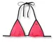 PUMA Women's Triangle Bikini Top Reggiseno, Rosa, L Donna