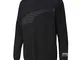 PUMA Tessuto in Cotone Nero con Stampe Nere