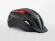 MET Casco All Nero Rosso S(52-56), Adulti Unisex, Multicolore (Road)