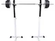 vidaXL Set Supporti Squat per Esercizi Manubri Body Building Pesi per Fitness