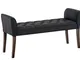 Chaise Longue Cleopatra in Tessuto Chesterfield Imbottita I Panca Fondo Letto Panchina Int...