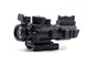 TRIROCK 4X32 Rifle Compact Scope Illuminated Red/Green/Blue Red DOT Sight with Fiber Optic...