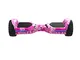 Itekk Skull Hoverboard 6.5'' FAT, Assicurazione AXA "Tutela Famiglia" inclusa, Rosa