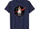 NASA Space Shuttle Take Off With Logo Maglietta