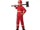 Atosa -67081 Costume Pompiere, Rosso, 3-4 anni (67081)